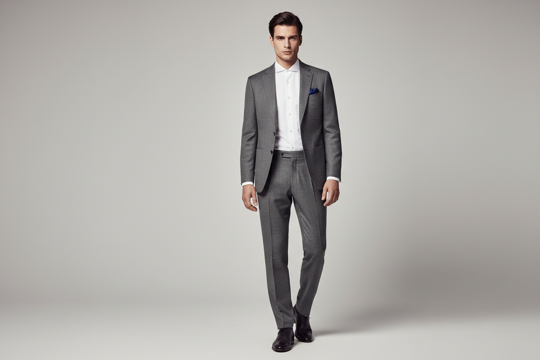 Single European man in premium menswear